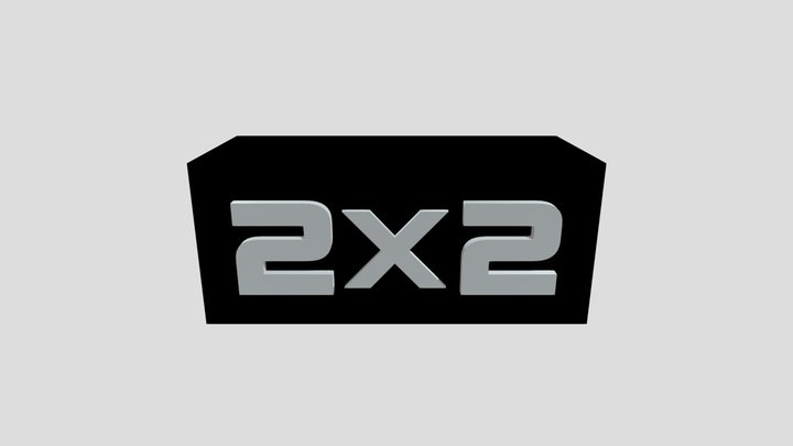 2х2 Логотип (2009-н.в) 3D Model