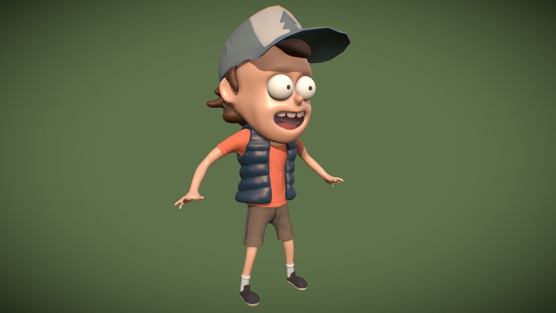 Dipper Pines 3d Model By Antonellaecheveste 8a0e507 Sketchfab 3456