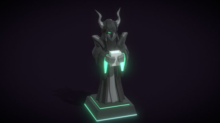 stylised game asset statue 3D Model