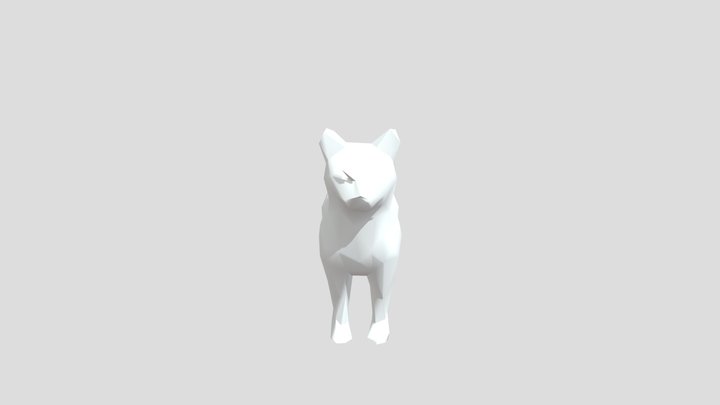 Low Poly Cat 3D Model