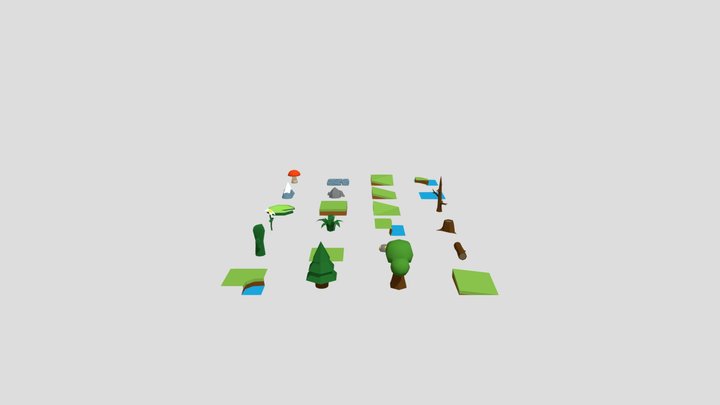 Terrain Library 3D Model