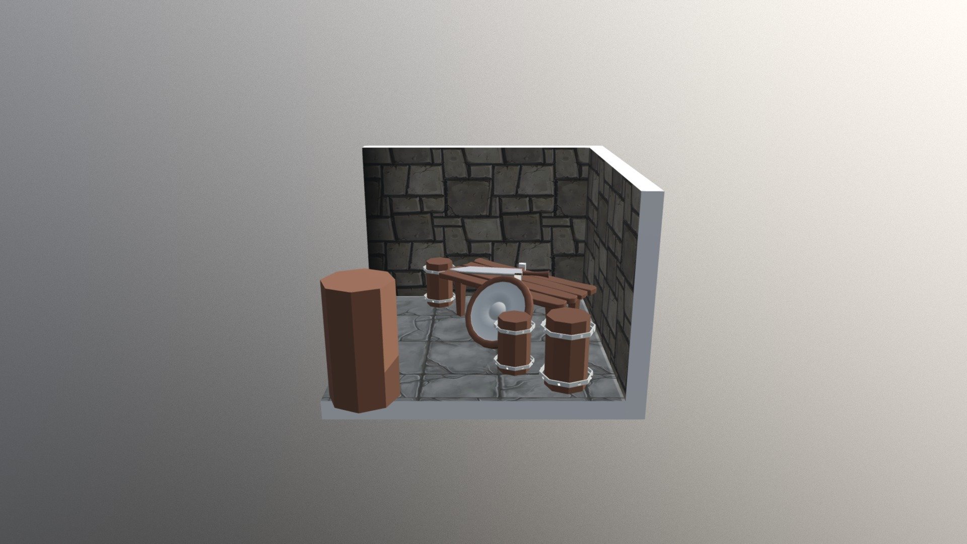 Castle Scene Attempt - 3D model by seanamurphy [8a0fe7a] - Sketchfab