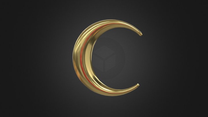 Crescent Moon (Flat back) – Modello 3D gratuito STL