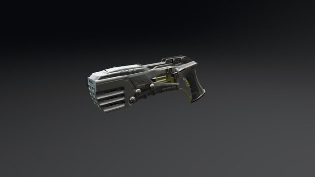 Sci Fi Pistol 3D Model
