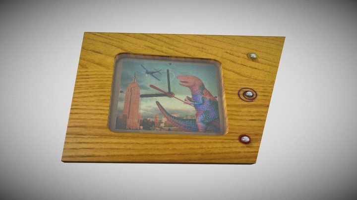 Retro Mini Tv Clock – Free 3D Model STL