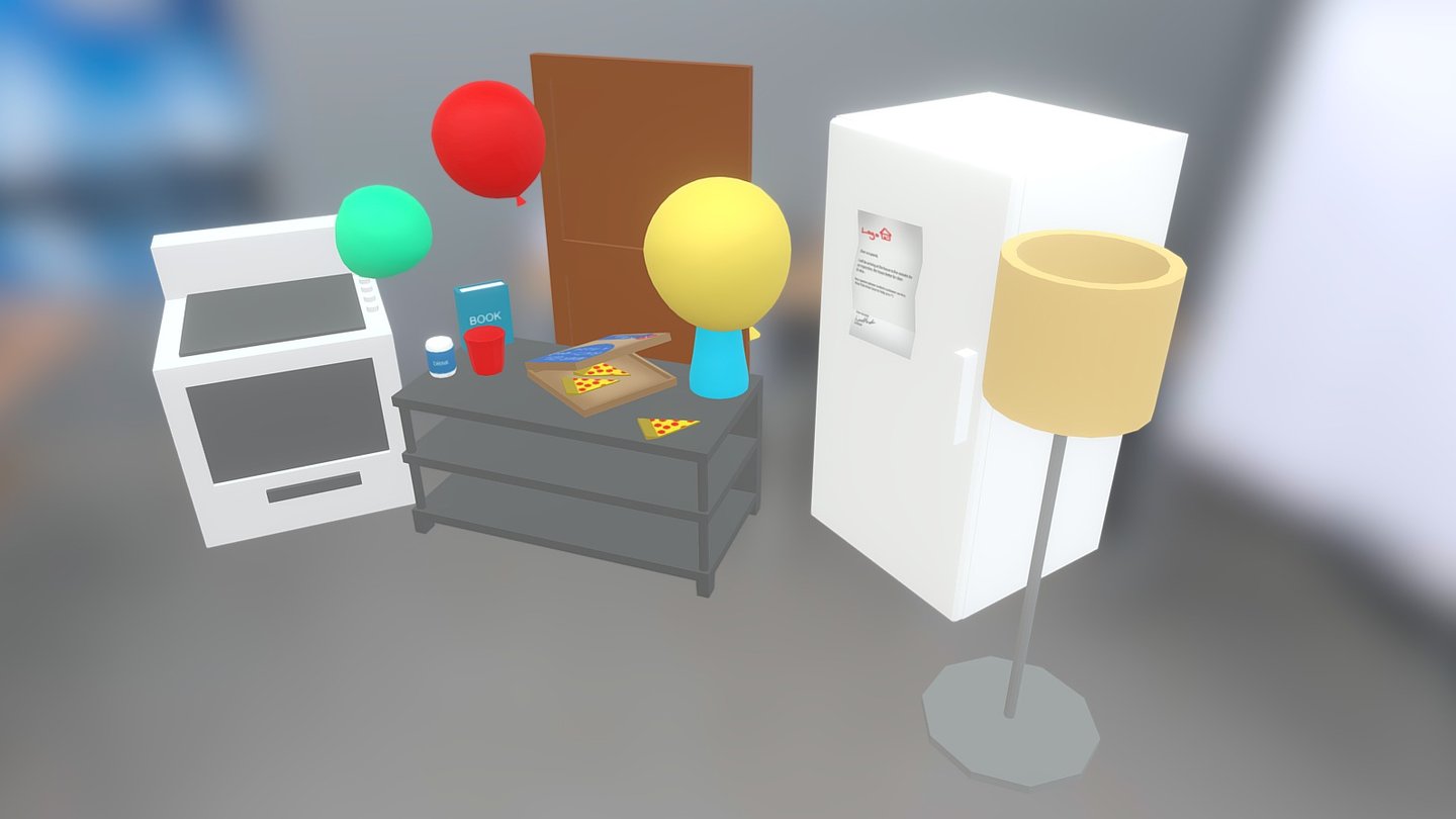 Collection of Low-Poly models for a Game