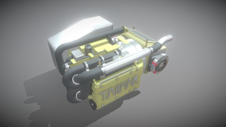 Tank engine 3D Model