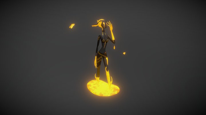 Aideen Fire Priestess 3D Model