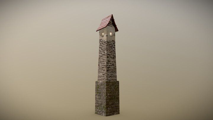 Medieval DRAGON Tower 05 3D Model