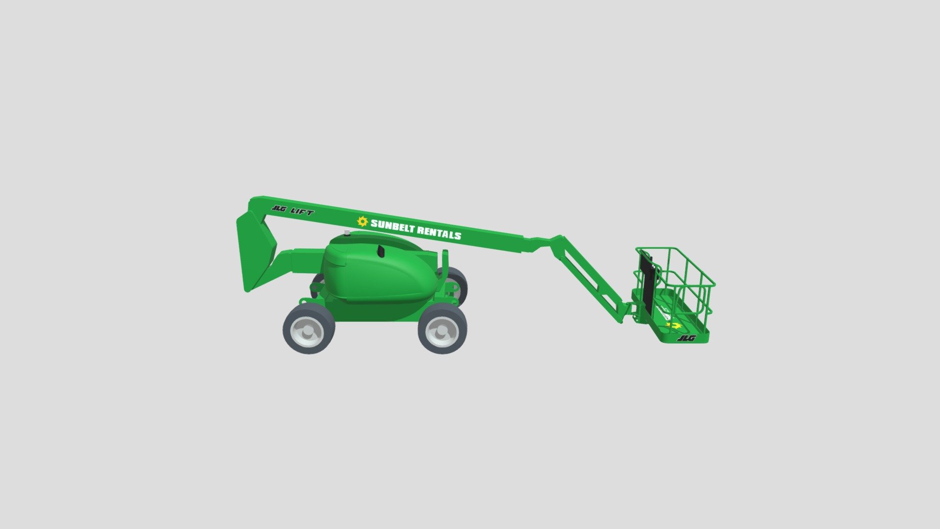 Sunbelt Rentals Articulating Boom Lift 600AJ 3D model by bimstore
