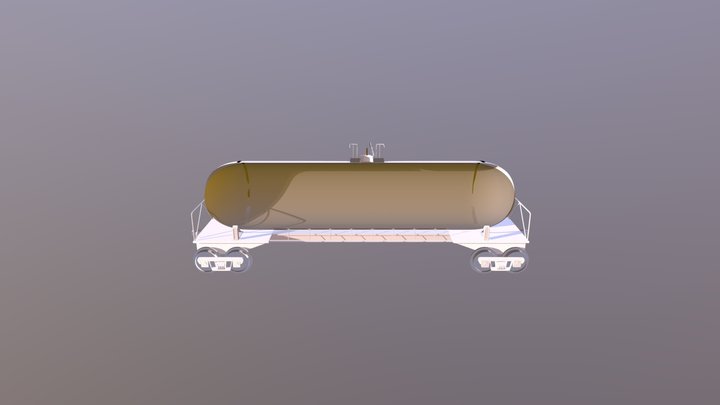 Fuel Train Tank Sampling Animation 3D Model