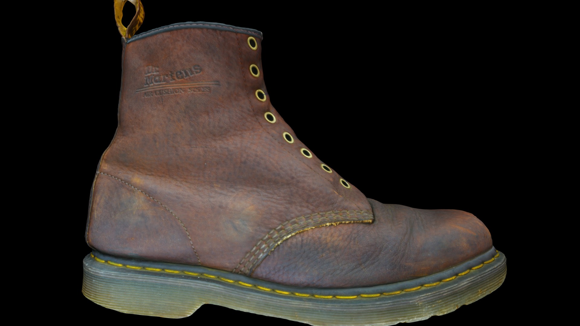 3D model boot - This is a 3D model of the boot. The 3D model is about a brown leather boot.