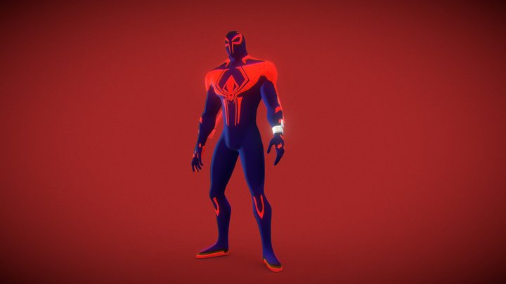 Spiderman 2099 Miguel O' Hara 3D Model