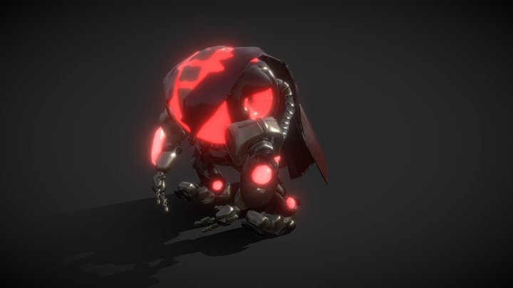 Cyborg Boss 3D Model