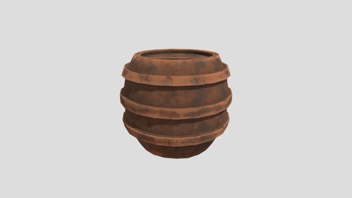 Metal Barrel 3D Model