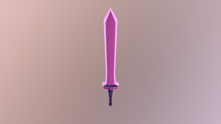 Pink Saber Blade 3D Model