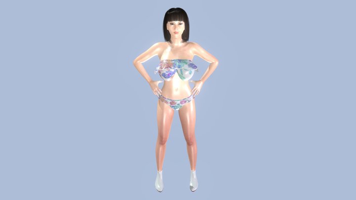 吉木さゆみビキニ (Sayumi Yoshiki Bikini 1) 3D Model