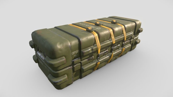 Military Weapons Container 3D Model