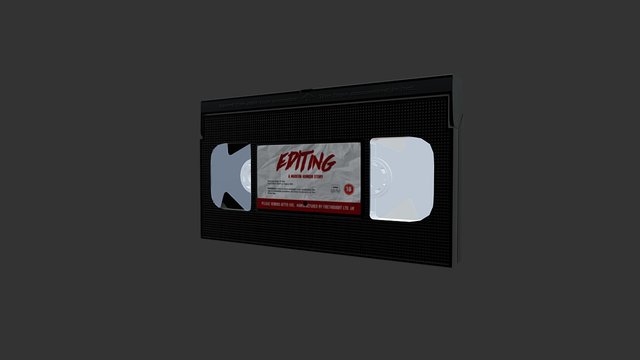 VHS Tape: Editing - A Modern Day Horror. 3D Model