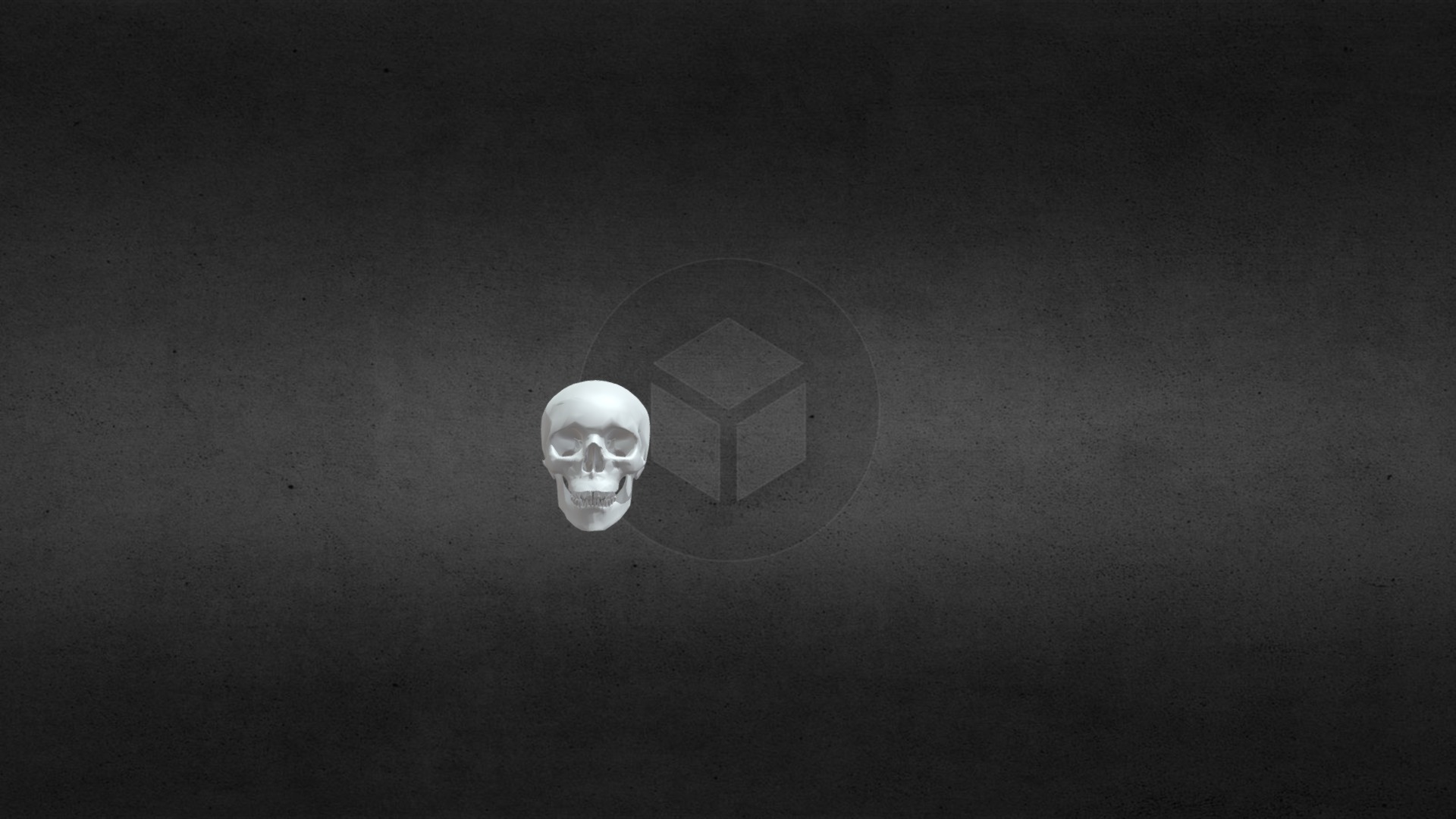 3D model low poly Skull - This is a 3D model of the low poly Skull. The 3D model is about a light bulb on a table.