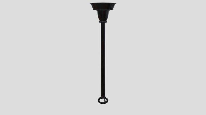 Standing Oil Lamp for Level 4 Doom Go 3D Model