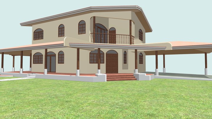 Beach House 3D Model