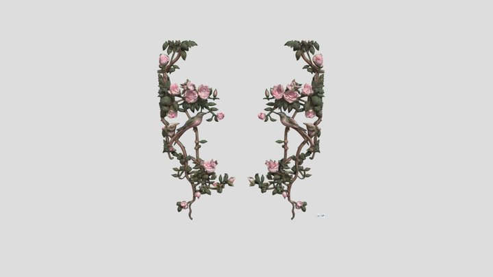 Floral Harmony 3D Model
