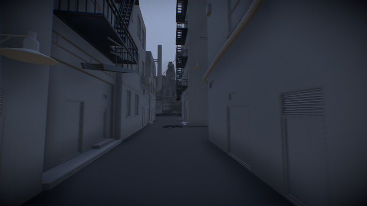 Street Blocking 3D Model