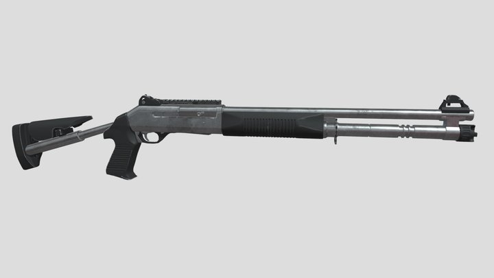 M 1014 shotgun 3D Model