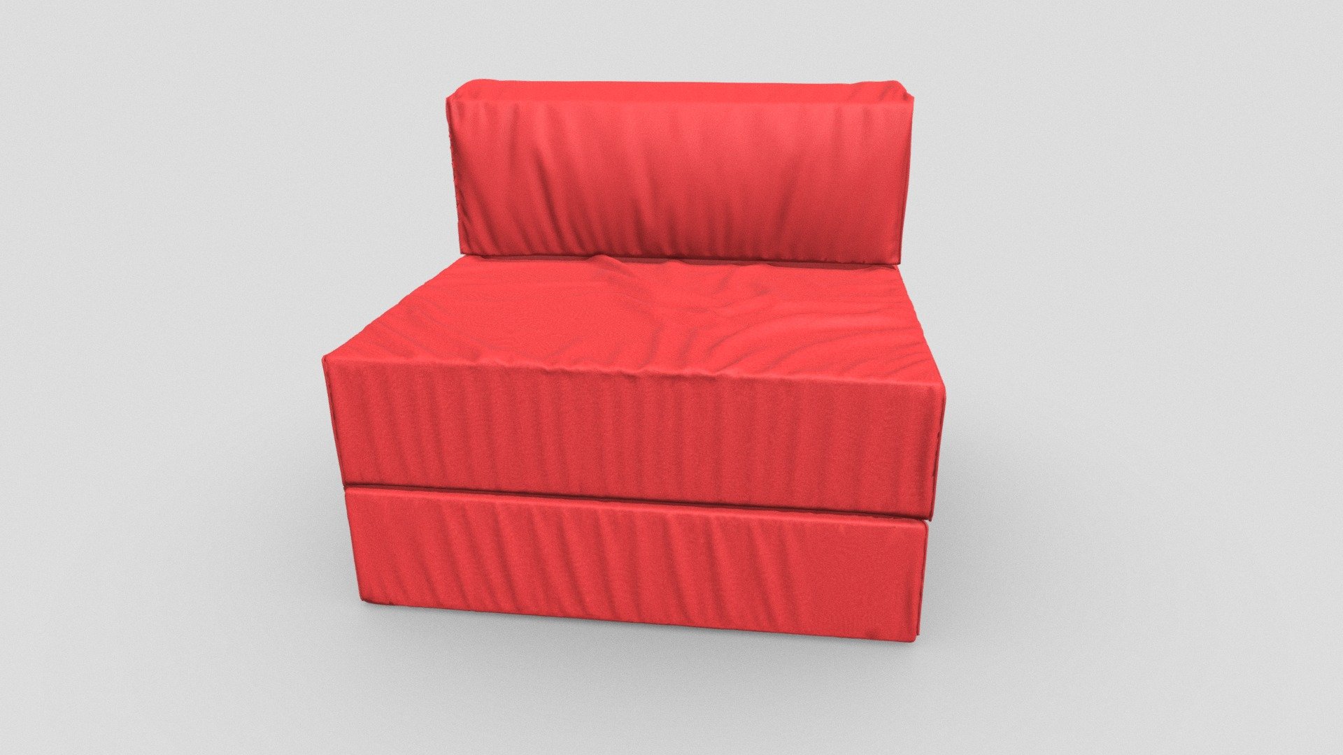 Folding Cushion Chair with Wrinkles