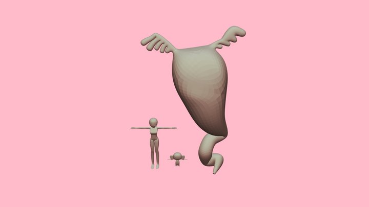 Desafío 2: Modelado de personaje para Diorama 3D 3D Model