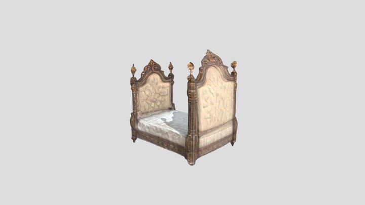 Royal Bed 2 3D Model