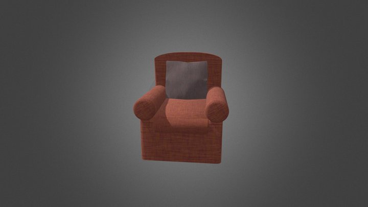 Fauteuil rouge | Red couch 3D Model
