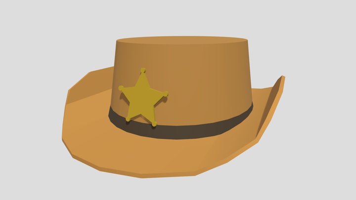 Sheriffs Hat 3D Model