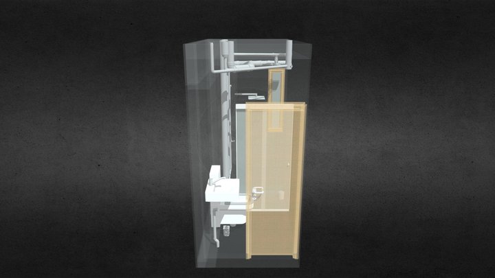 Banheiro + hidrossanitário 3D Model