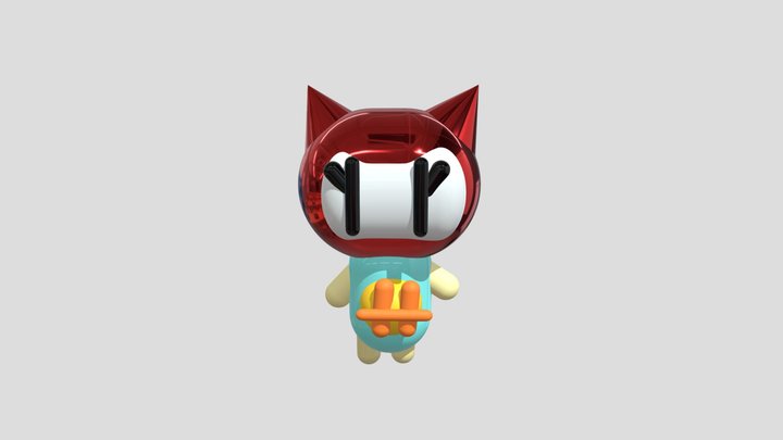 Waffle Cat 3D Model