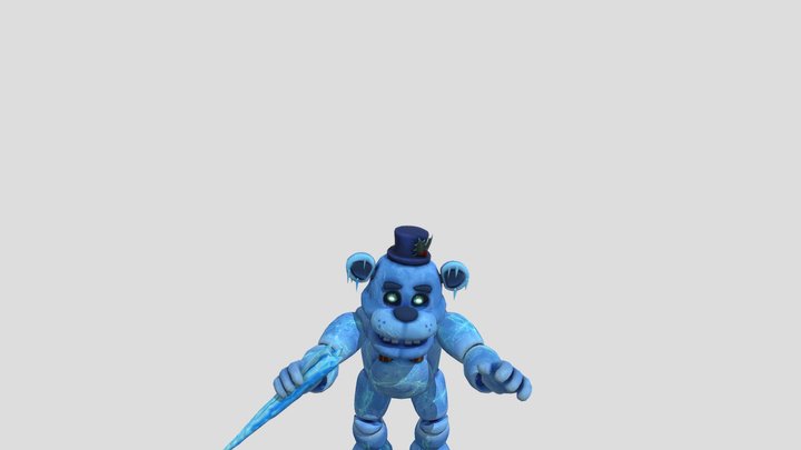 3D file FNAF / FIVE NIGHTS AT FREDDY'S Freddy Frost Bear Black Ice