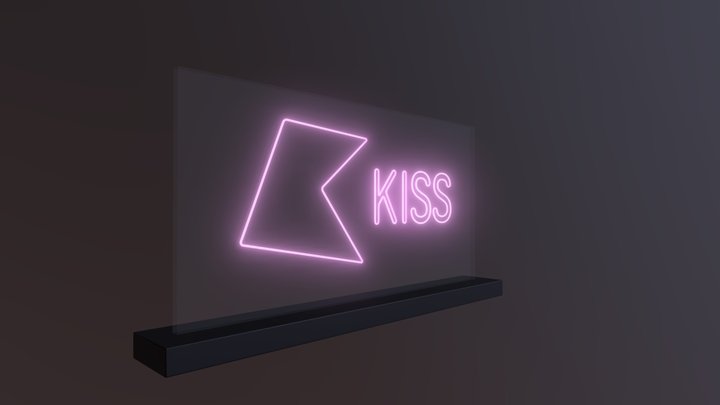 Kiss Neon 3D Model