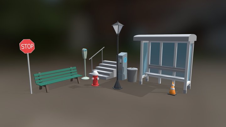 FranklinGeometricProps 3D Model