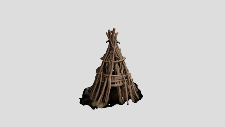 hut made of sticks – Modelo 3D gratuito STL