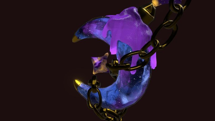 [Student Work] Night galaxy flask 3D Model
