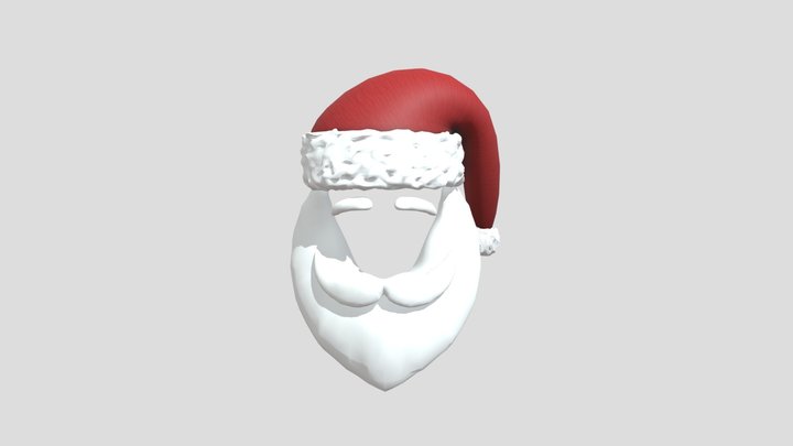 Santa Claus (Дед мороз), 3D mask head 3D Model