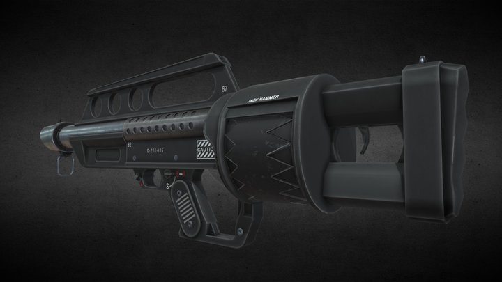 爆破者 气锤霰弹枪 3D Model