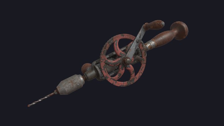 Millers Falls No.980 Handheld Drill 3D Model