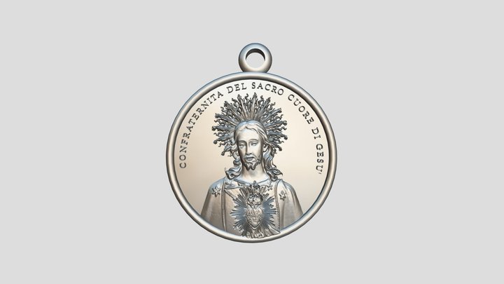 MEDAGLIA PARROCCHIA SACRO CUORE DI GESU' 3D Model