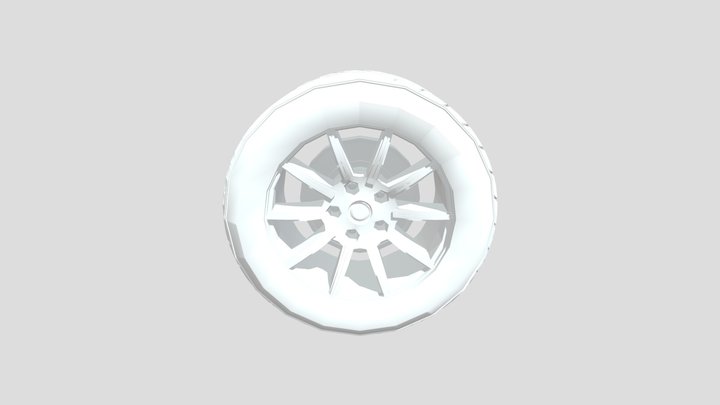 Tyre low poly 3D Model