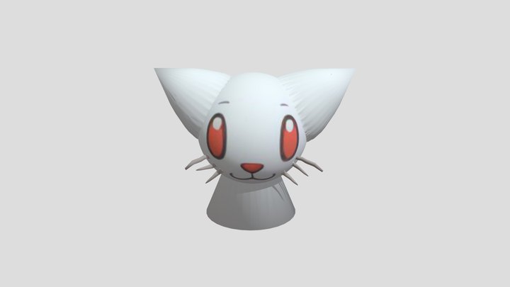 Cat Statue 3D Model