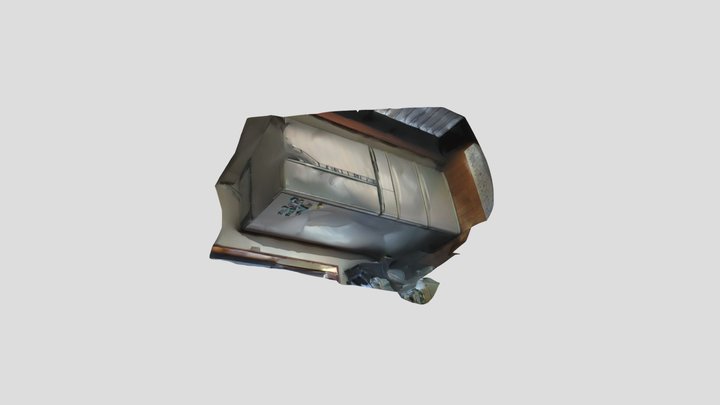 2025_7_27 家の冷蔵庫（撤去前） 3D Model