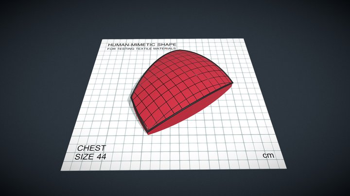 Shape for textile testing - Chest_44 – Kostenloses 3D-Modell STL