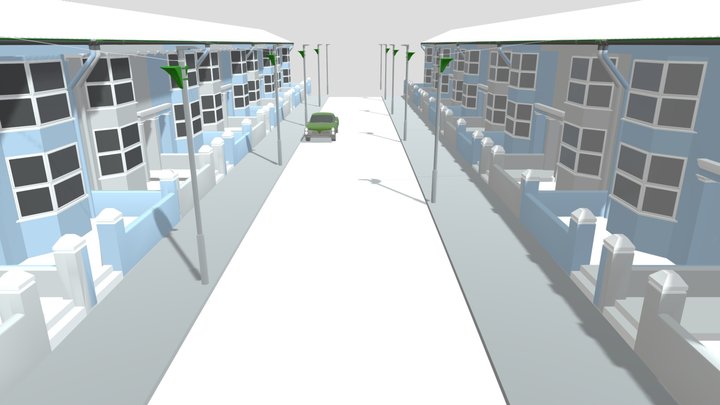 Street model 1 3D Model